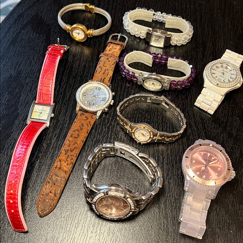 Vintage to Modern Estate Jewelry Lot of 9 Watches